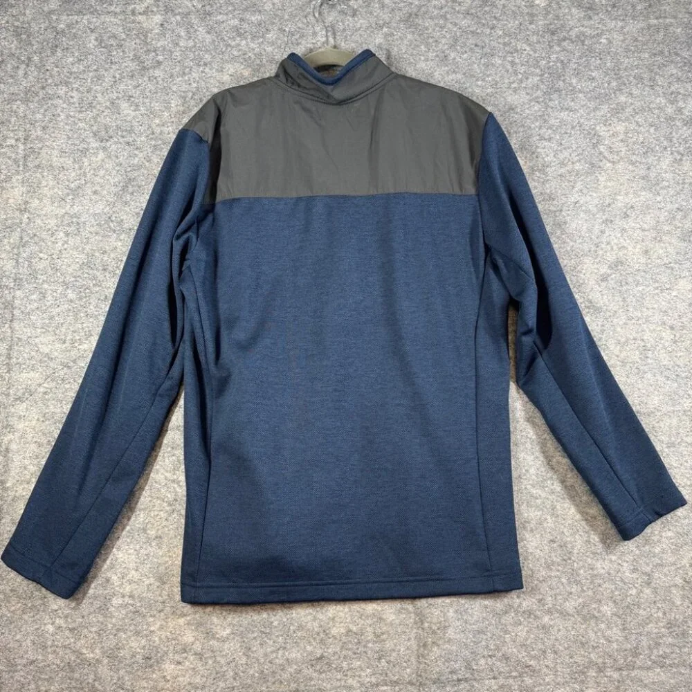 Orvis Blue Full Zip Jacket Men’s Large Performance Outdoor Layer Gorp Core